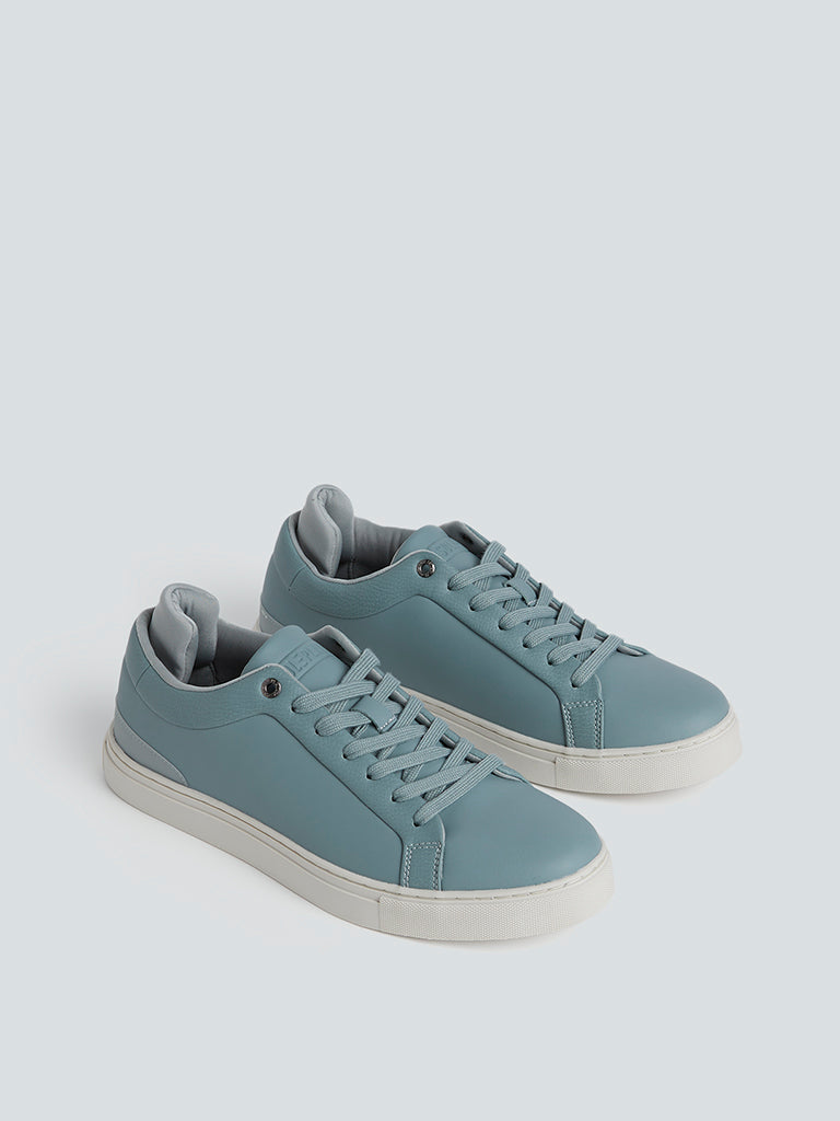 Soleplay Light Teal Lace-Up Sneakers